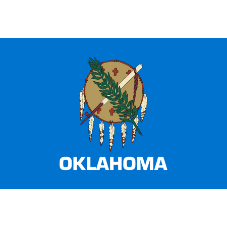 - Oklahoma State Flag Peel-n-Stick Poster Size 24 x 16 Adhesive Sticker Poster Print