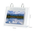 thumbnail image 7 of Tnobhg 3-6 Inches Desktop Small Photo Album Acrylic Flip-up Mini Photo Book Photo Display Rack 34/68 Pockets Tabletop Picture Display Stand, 7 of 7