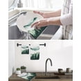 thumbnail image 5 of Mist Forest Mountain Kitchen Dish Towels for Drying Dishes Set of 4, Watercolor Plant Nature Landscape Waffle Weave Microfiber Hand Tea Bathroom Towels Quick Dry & Absorbent Towel 12x12, 5 of 7