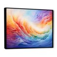 thumbnail image 2 of Designart "Dusk'S Melody I" Rainbow Floater Framed Wall Art Living Room, 2 of 5