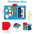 thumbnail image 6 of Richgv Upgraded Baby Toys for 1 Year Old Boys Girls, 2 in 1 Musical Toys Toddler Piano & Drum Mat with 2 Sticks, Learning Floor Blanket Gifts for 1 2 3 4 Year Boy Girl for Birthday Christmas, 6 of 14