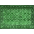 thumbnail image 1 of Ahgly Company Indoor Rectangle Persian Emerald Green Traditional Area Rugs, 8' x 10', 1 of 4
