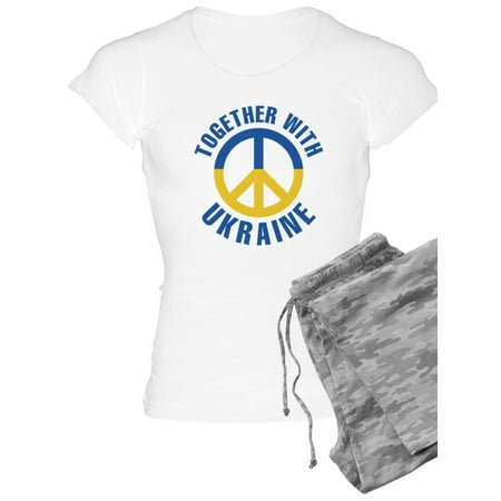 

CafePress - Together With Ukraine - Women s Light Pajamas