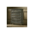thumbnail image 4 of Benjara Ston 49 Inch Tall Dresser Chest, 5 Drawers, Pewter, Crown ing, Gray, 4 of 6