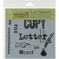 thumbnail image 1 of Crafter's Workshop Template 6"X6"-Correspondence, 1 of 1
