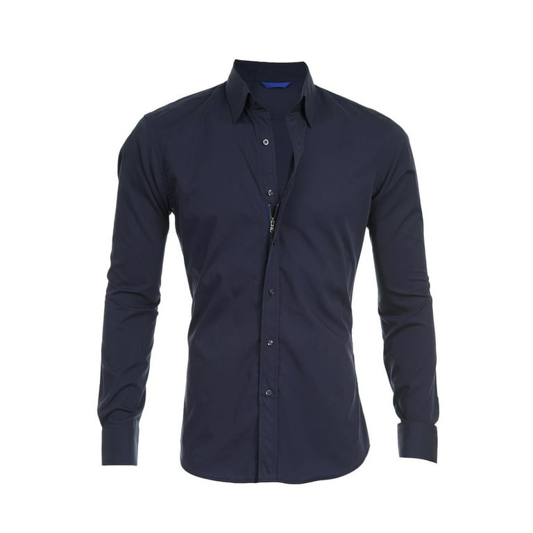 Mens slim best sale fit work shirts
