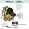 thumbnail image 4 of Radiant Sunflower Print Backpack with Dedicated Device Protection, Versatile School Companion, Comfortable Design, Encouraging Gift, 4 of 5