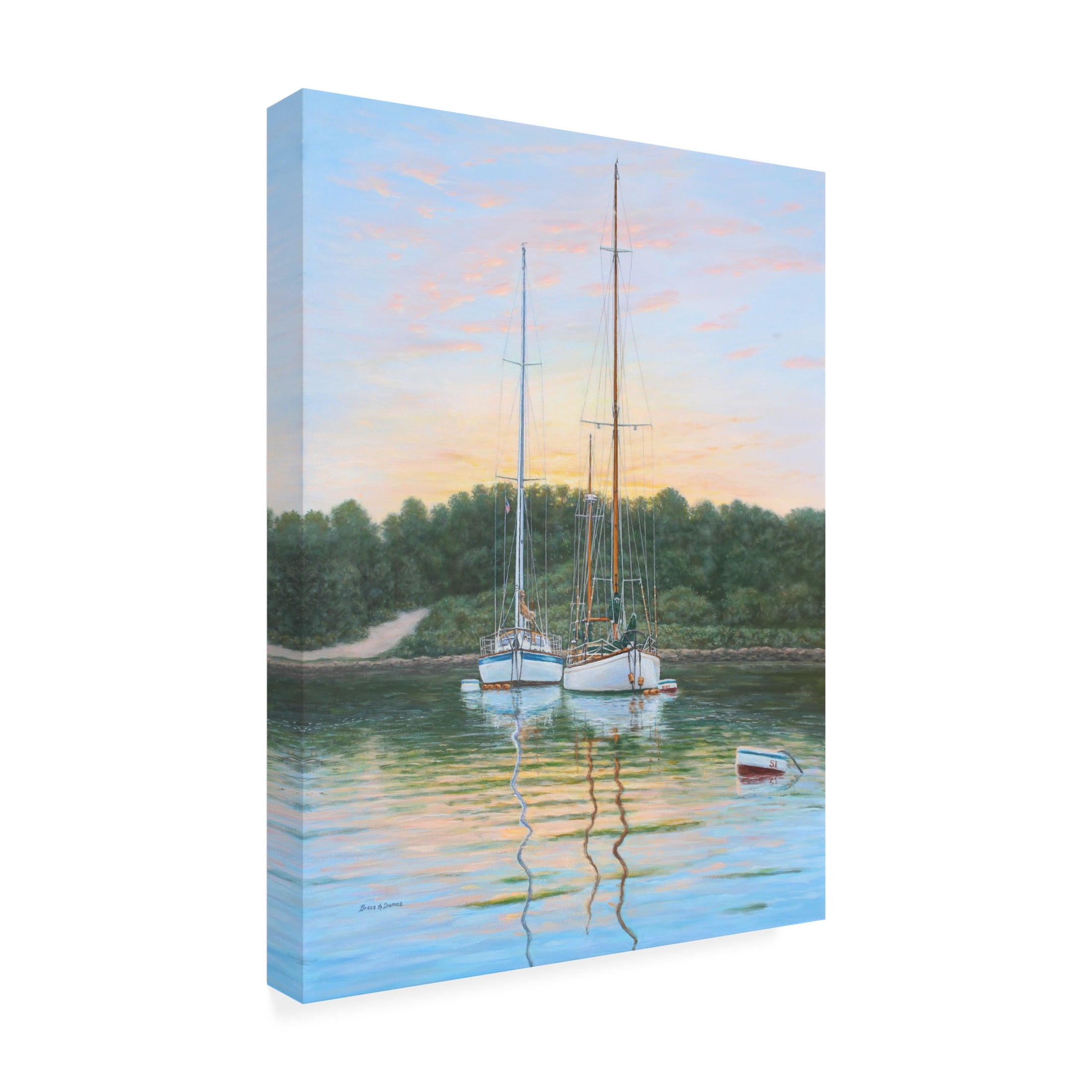 Canvas Wall Art - Bruce Dumas 'Stonington Beauties II' Wall Art for Living Room, Bedroom, or Office Décor by Trademark Fine Art - 35 x 47 Inches