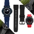 thumbnail image 5 of Correa de reloj de caucho negra de 24 mm para Casio PRG-600/600Y PRG-650/650Y Wachband PRW-6600 GA 2000 Uhrenarmband Pulsera impermeable, 5 of 5