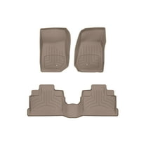 WeatherTech FloorLiner HP Custom Fit Floor Mats compatible with 2007-2013 Jeep Wrangler Unlimited 4-Door - 1st & 2nd Row, Tan