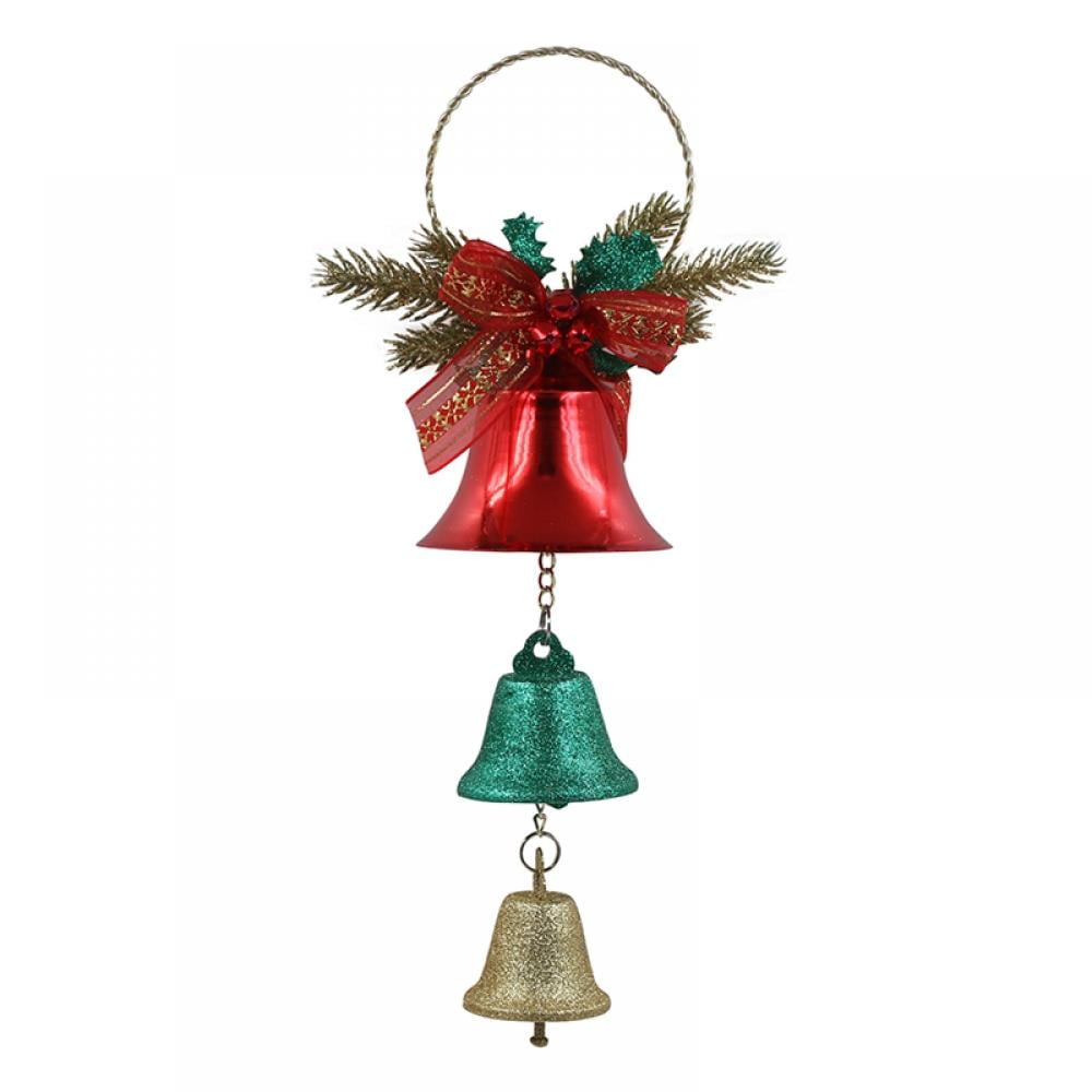 54439 Jingle Bells Gold Festive Christmas Door Hanger Decoration 5 Bells 