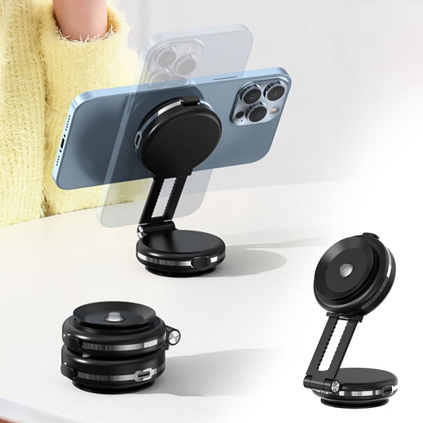 Soporte de navegación para vehículo con ventosa magnética de 360 grados para teléfono de coche.