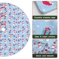 thumbnail image 6 of 48 Inch Christmas Tree Skirt – Velvet Plush Tree Mat, Soft Thickened Polyester with Red Ties, Single-Sided Printing, Available in 30in/36in/48in, Perfect for Holiday Xmas Tree Decoration, 6 of 7