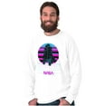 thumbnail image 5 of Vaporwave NASA Space Shuttle Specs Long Sleeve TShirt Men Women Brisco Brands L, 5 of 6