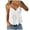 White, variant on WNVMWI V Neck Tank Tops for Women V Neck Spaghetti Strap Camisole Top Ladies Sleeveless Elegant Blouse White L