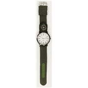 George Analog Unisex Watch in Green with Nylon Strap and Compass - 4183WMM