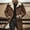 Khaki, variant on Western Jackets for Men Vintage Cowboy Suede Jacket Plush Collar Coats Faux Leather Zip Up Casual Retro Winter Tops