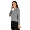 thumbnail image 3 of Inkmeso Perfect Long Sleeves T-shirt For Women Casual Regular Fit Basic Solid Everyday Tee T-shirts, 3 of 7