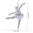 thumbnail image 2 of Ballet Girl Christmas Tree Hangings Holiday Theme Acrylic Ornament Handmade Decorative Pendant for Party and Vehicle, 2 of 8