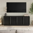 thumbnail image 3 of Morse Rectangular TV Stand for TV's up to 75" in Black Grain, 3 of 9