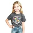 thumbnail image 2 of Curuila Toddler Girls Tshirts Short Sleeve Letter Print Crew Neck Tops For Girls Everyday Wear Comfort Back To School Clothes Size 6-7 Years, 2 of 3