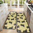 thumbnail image 4 of Kitchen Rugs Sets Of 2,Dachshund Footprint Anti Fatigue Kitchen Mat Rugs Non Slip Washable,Decorative Kitchen Floor Mats for Kitchen,Sink,Laundry,17"x47"+17"x47", 4 of 5