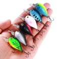 thumbnail image 5 of NIBOLOG 5CM/5.5G 7CM/13.5G Bionic Bait Simulation Design Fine Texture Sharp Hook 3D Realistic Fisheye Bright Color Fishing Lightweight Bionic Crank Little Fatty Lure for Fishing, 5 of 8