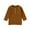 Brown#529, variant on LIIPEE Boys Girls Tops Solid Color Ribbed Long Sleeve Round Neck Button Shirt Stylish Outdoor Wear Tee,Beige,6-12 Months