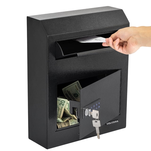 Caja de depósito de llaves Volcora Safe 38 x 30 x 11 cm con cerradura electrónica