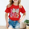 thumbnail image 2 of SGMVNU 100 Days of School Shirts for Boys Girls Boys Shirts Size 10-12 Casual Short Sleeve Crewneck Tees Basic T Shirt Kids Summer Clothes(Size 12-13 Years,Red), 2 of 4