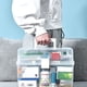 thumbnail image 5 of Injueey Caja de medicamentos simple para organizar y acceder a medicamentos con facilidad Caja de primeros auxilios segura con asa Almacenamiento y organización del hogar azul, 5 of 6