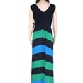 thumbnail image 2 of I-N-C Womens Chevron Maxi Dress, Black, 2, 2 of 3