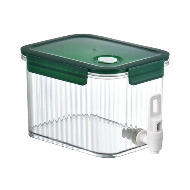 Dispensador de bebidas heladas, dispensador de bebidas, jarra de agua y jugo, jarra de agua fría 2.5L verde jade