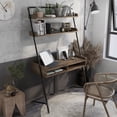 thumbnail image 6 of Furniture of America Annders 42-inch Leaning Desk, Reclaimed Brown Oak, 6 of 10