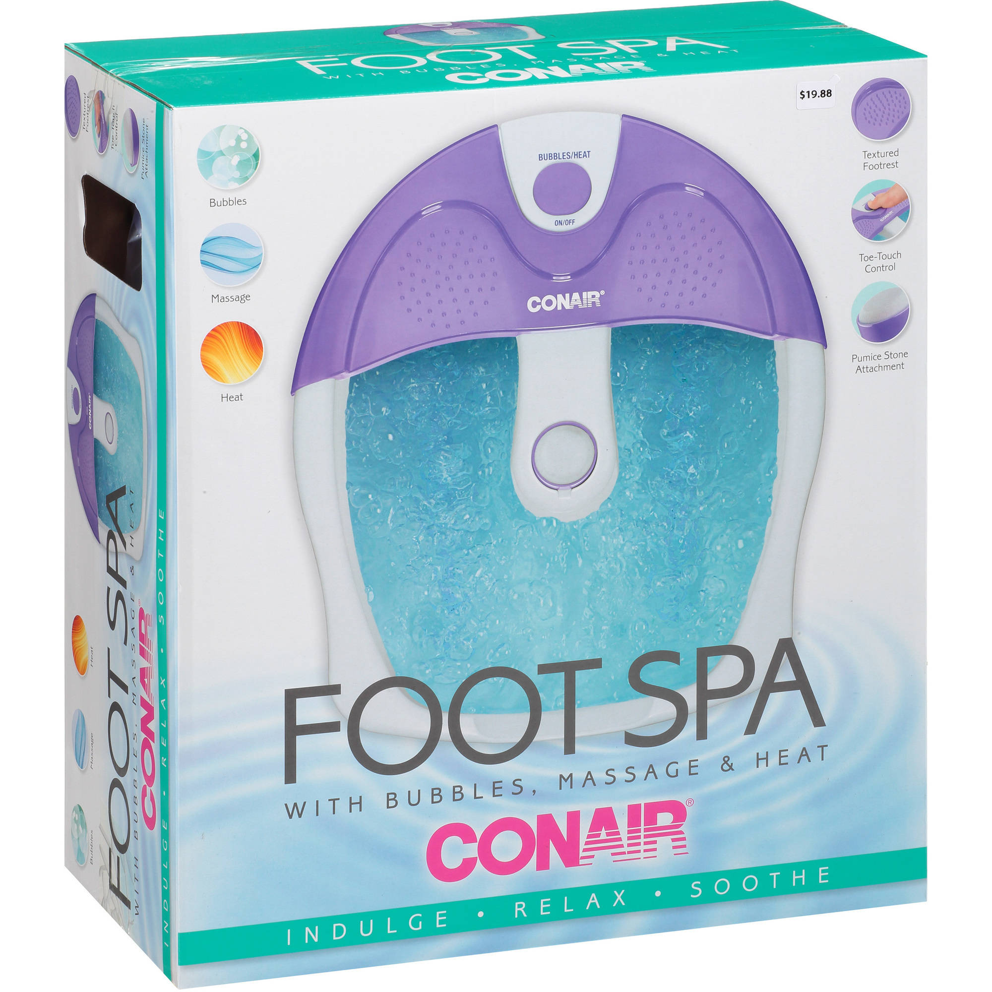 Import Conair Far E Foot Spa With Bubbles, Massage And Heat