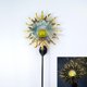 thumbnail image 1 of Luces solares para jardín con estaca - Juego de 1 - Decoración de jardín exterior para terraza - Iluminación para caminos - Lámpara LED - Decoración de bolas de metal y cristal, 1 of 5