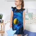 thumbnail image 4 of Balery Sports Tennis Ball Camisón de princesa para niñas, pijama de algodón con mangas abullonadas, suave y bonito.-Large, 4 of 6