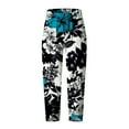 thumbnail image 4 of Pantalons pour Femmes Mode Été Décontracté Ample avec Poches Imprimé Bleu TG, 4 of 5