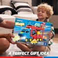 thumbnail image 3 of VROOMIX by JOYIN 3-Layer Extra Large Construction Truck Toys for Boy Girls, 7-in-1 Big Transport Vehicle Carrier Truck with Directional Tracks, Siren & Lights, 6 Cars, Chrismas Birthday Gifts for 3+, 3 of 9