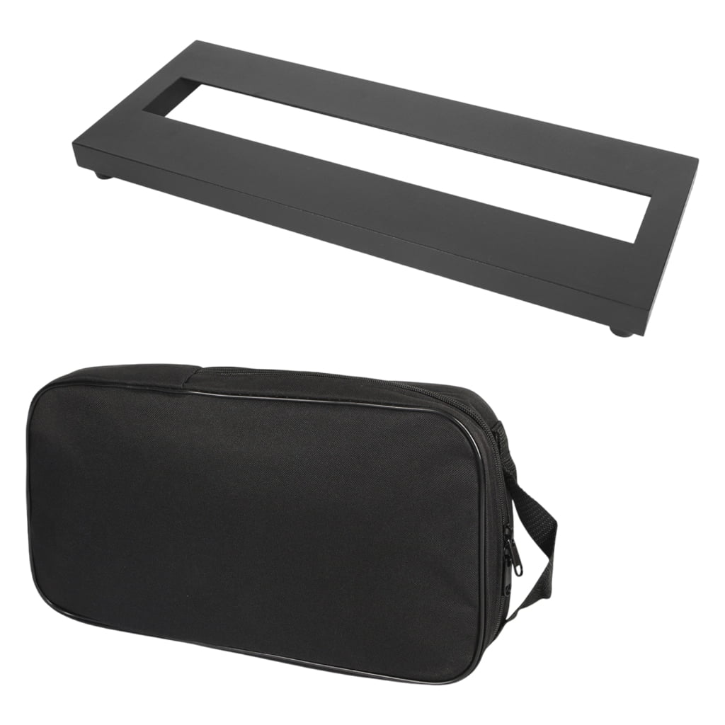 Aluminum Alloy Guitar Effect Pedal Board Holder Plate Portable Effects Stand Large Guitar Pedal Board with Carrying Bag