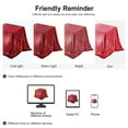 thumbnail image 7 of PiccoCasa Polyester Rectangle Sequin Tablecloth for Party Wedding Red 60" x 120", 7 of 7