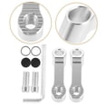 thumbnail image 4 of AURARMLET Handlebar Mirror Mount Clamps 1 Set Aluminum Alloy Enhanced Visibility Silver, 4 of 8