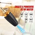 thumbnail image 4 of QUETO Pressure Washer Tips Turbo Pressure Washer Nozzle 3000 PSI Max Rotating Pressure Washer Nozzle with 1/4'' Quick Connect for Cleaning Brick, Concrete and Vinyl Surfaces, 4 of 5