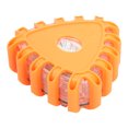 thumbnail image 3 of Beacon Flashing Light, Magnetic Base High Brightness 3 Pcs  Roadside Emergency Flare Long Warning Distance With Hook For Camp Orange,Red, 3 of 8