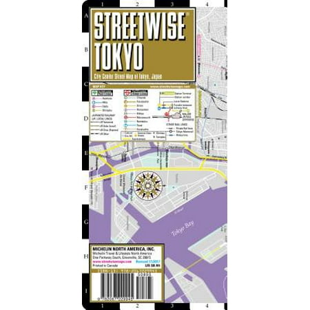 Streetwise tokyo map - laminated city center street map of tokyo, japan: