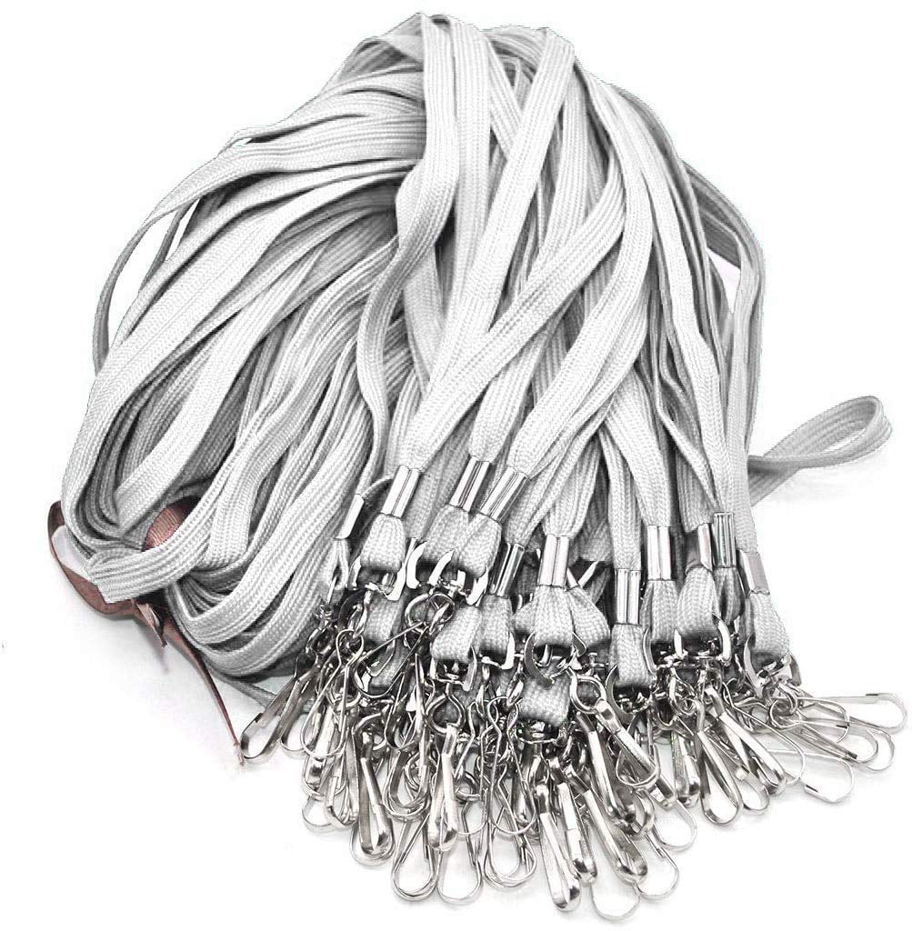 Lanyard 100 Pack Bulk Badge Lanyards For Id Badges Neck Cruise Name Tag Holder