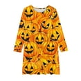 thumbnail image 4 of Robes pour Filles 12-14 Ans Manches Longues Col Rond Robe 4-14 Ans Enfants et Filles Robe Princesse Imprimée Manches Longues Col Rond Multicolore 140, 4 of 4