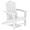 White, variant on KINGYES HDPE Adirondack Chair, All-Weather Outdoor Fire Pit Chairs for Patio Deck Lawn, Orange