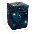 thumbnail image 5 of Constellation Mini Trash Can Car Trash Bin Trash Can for Car - Foldable, with Lid, Leak-Proof, Hanging Storage Bag, 5 of 6