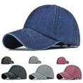thumbnail image 3 of SPRING PARK Vintage Solid Color Anti UV Outdoor Sports Ponytail Hat Baseball Cap Men Women, 3 of 7